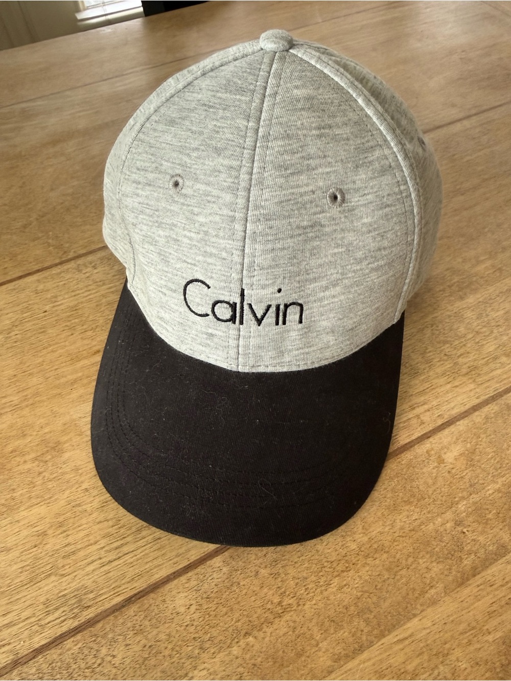 Calvin Klein Gray Crown with Black Brim Baseball Hat